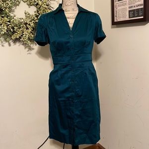 Teal color The Limited dress